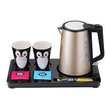 Low MOQ High Quality Hot Design hotel room Electric Kettle Tea Set